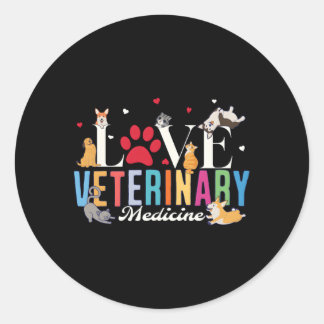 Vet Tech Veterinary Technician Appreciation Day Classic Round Sticker