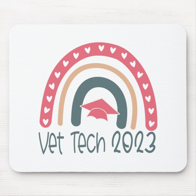 Vet Tech Veterinary Technician Graduation Gift  Mouse Pad (Front)