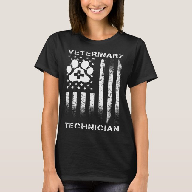 Vet Tech  Veterinary Technician T-Shirt (Front)