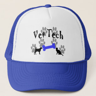 Vet TECH With Dog Bone Trucker Hat