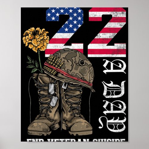 Veteran 22 A Day Take Their Lives End Veteran Suic Poster