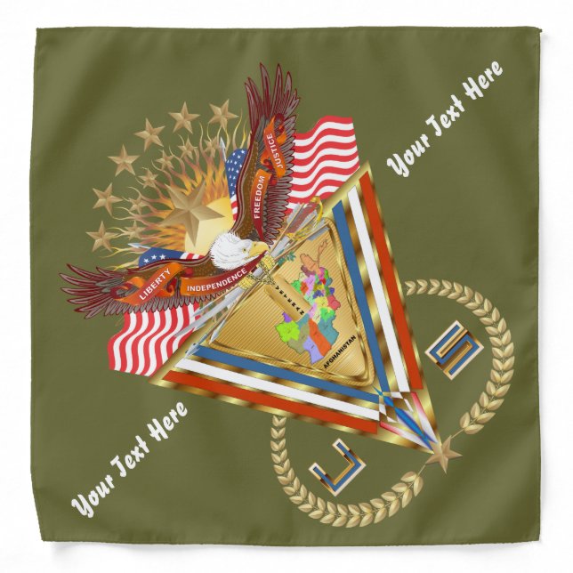 Veteran Afghanistan View about Design Bandana (Front)