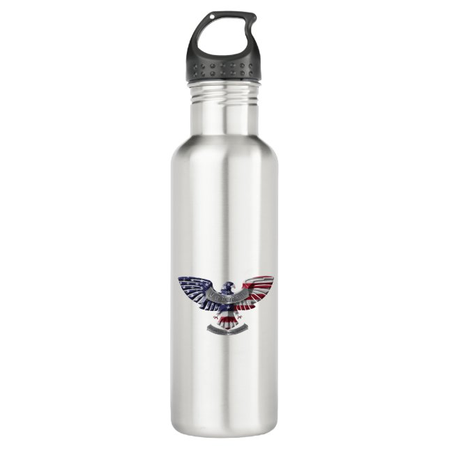 Veteran American Eagle “Proud To Have Served” Stainless Steel Water Bottle (Front)