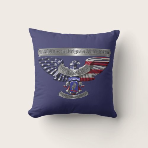 Veteran American Eagle “Proud To Have Served” Throw Pillow