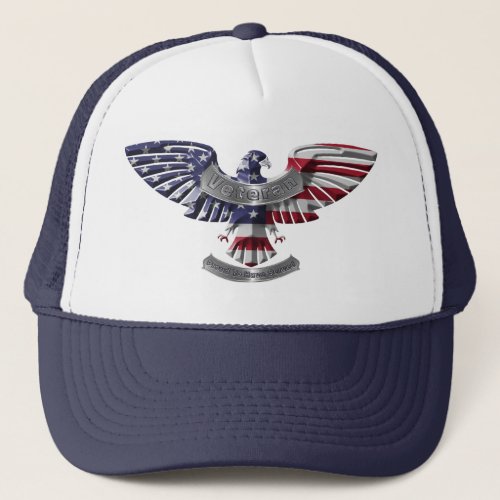 Veteran American Eagle Proud To Have Served Trucker Hat