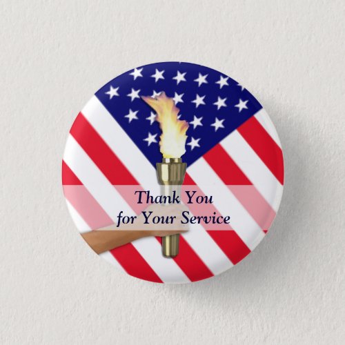 Veteran and Active Duty Military Thank You Button