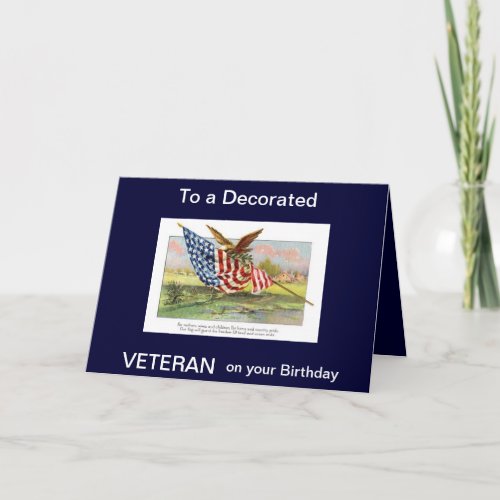 VETERAN BIRTHDAY CARD