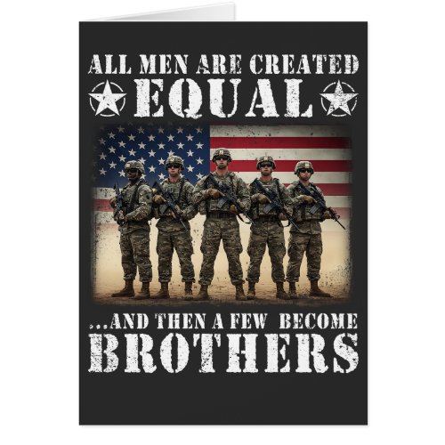 Veteran Brothers Military Brotherhood Patriotic Cards