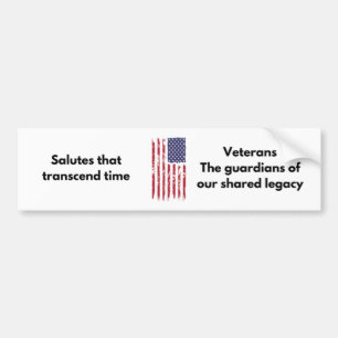 Veteran Bumper Sticker - Shared Legacy