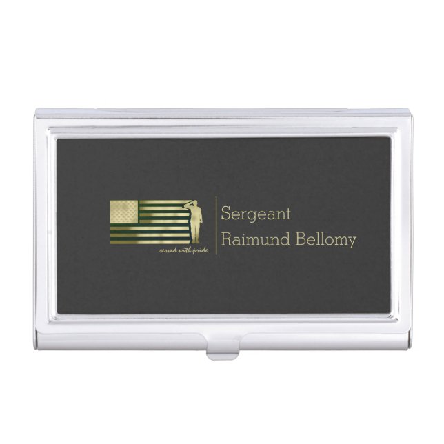 Veteran Business Card Holder (Front)