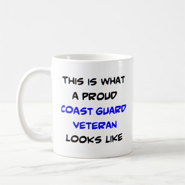 veteran, coast guard coffee mug (Left)