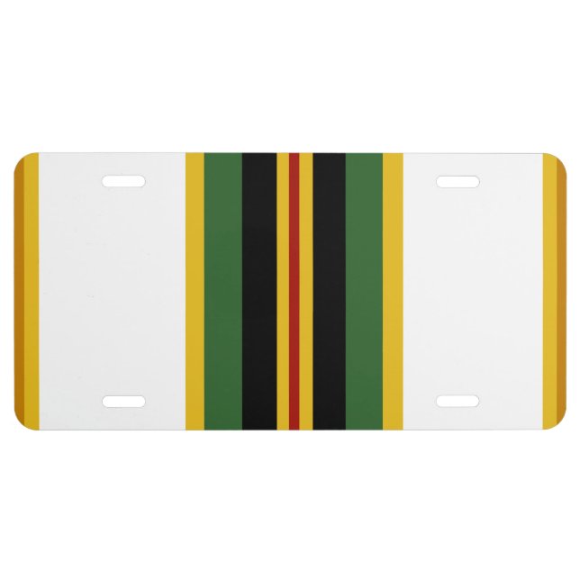 Veteran Cold War Victory Ribbon License Plate (Front)