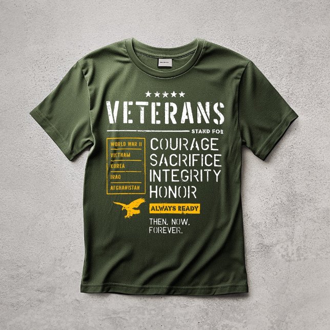 Veteran Courage Sacrifice Integrity Honor T-Shirt (Veteran Courage Sacrifice Integrity Honor T-Shirt)