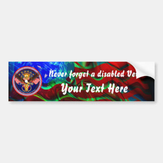 Veteran Customize Edit & Change background color Bumper Sticker
