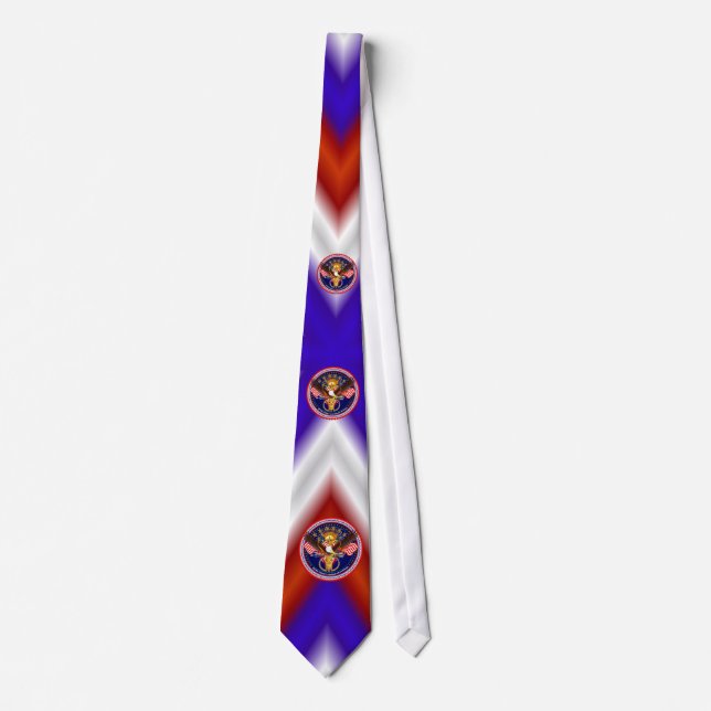 Veteran Customize Edit & Change background color Tie (Front)