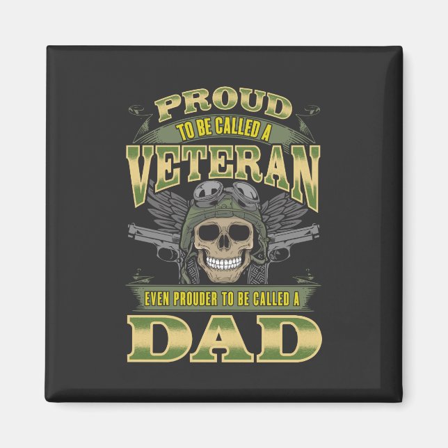 Veteran Dad Father’s Day Magnet (Front)