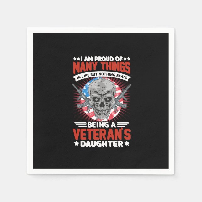 veteran daughter napkins (Front)