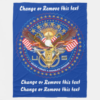 Veteran DAV Disabled American Veteran  View about Fleece Blanket