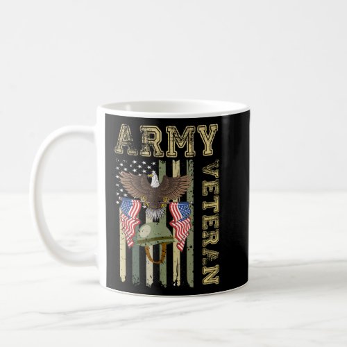 Veteran Day American Flag Vintage Army  Coffee Mug