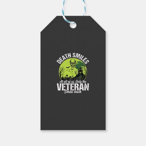 Veteran Death Smiles Halloween Design_1 Gift Tags