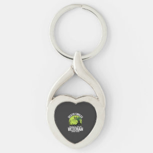 Veteran Death Smiles Halloween Design_1 Keychain