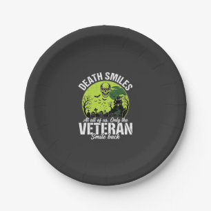 Veteran Death Smiles Halloween Design_1 Paper Plates