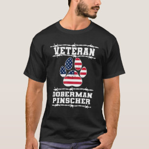 Veteran Doberman Pinscher Retired Dog  Retirement  T-Shirt