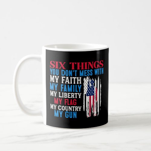Veteran Dont Mess with My Family Faith Flag Count Coffee Mug