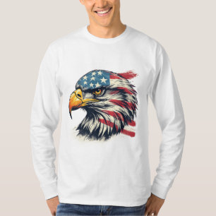 Veteran Eagle Gift – American Flag Design T-Shirt