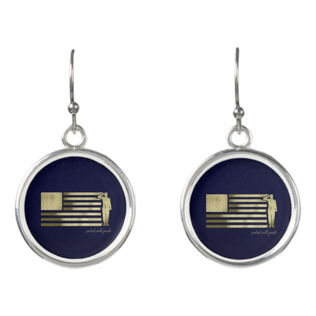 Veteran Earrings (Front)