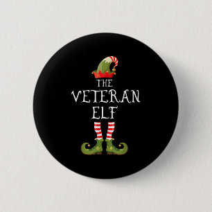 Veteran Elf Family Matching Group Christmas Us Arm Button