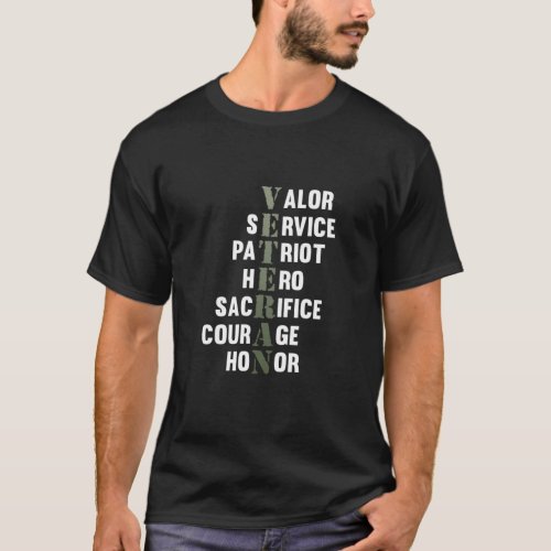 Veteran Facts Happy Veterans Day Support Graphic T_Shirt