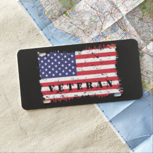 Veteran Flag License Plate