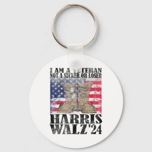 Veteran For Harris Wheimer For President 24 Vote K Keychain