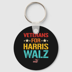 Veteran For Harris Wheimer Waltz Usa Flag Keychain