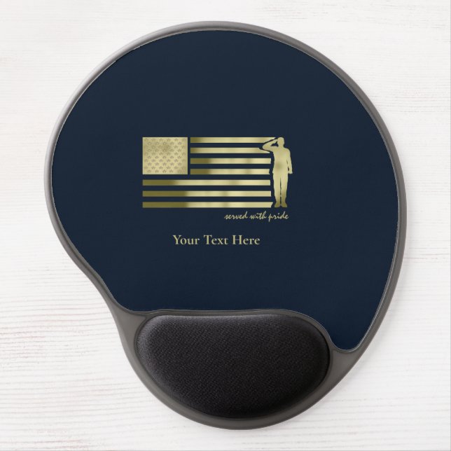 Veteran Gel Mouse Pad (Front)