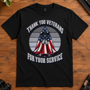 Veteran Ghost Thank You Veterans For Your Service T-Shirt