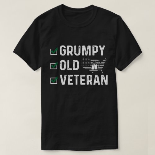 Veteran Gift Grumpy Old Veteran T_Shirt