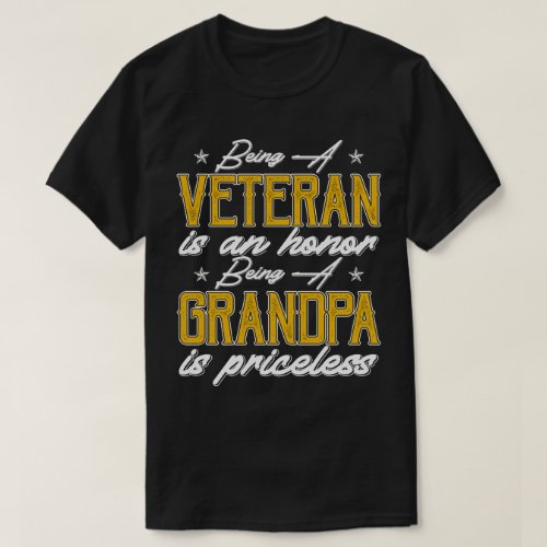 Veteran Grandpa Gift T_Shirt