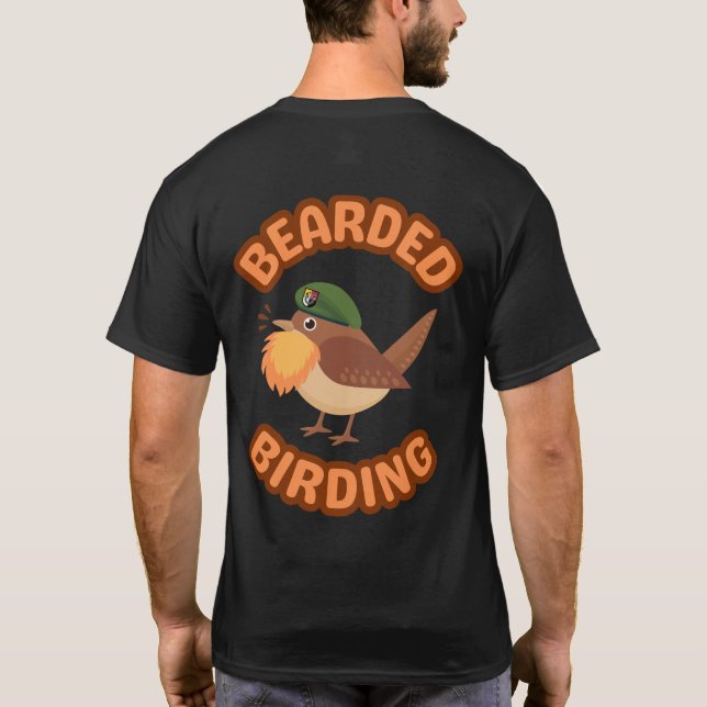 Veteran Green Beret Bearded Bird T-Shirt (Back)