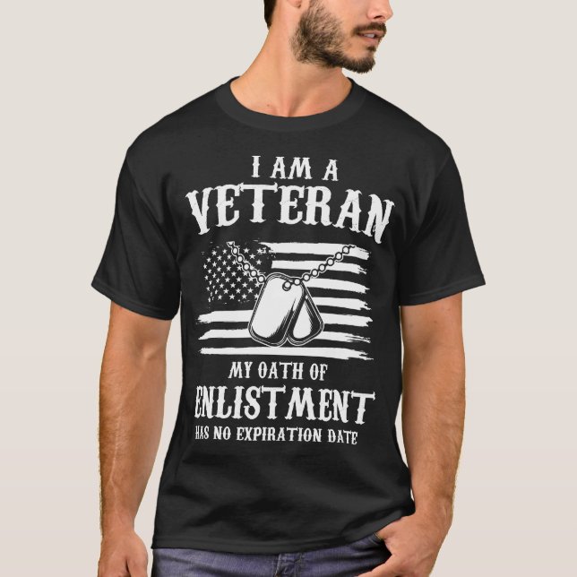 veteran - I AM A VETERAN T-Shirt (Front)