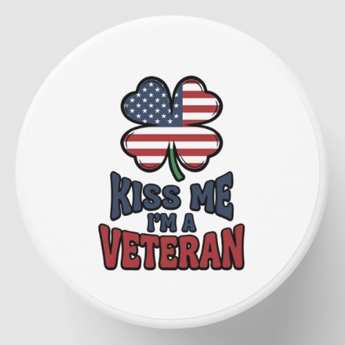 Veteran Kiss Me Patriotic Clover Vintage Shirt_1 Mini Candle Favors