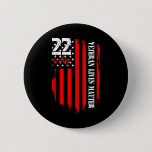 Veteran Lives Suicide Awareness Ptsd Veteran 22 Da Button