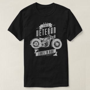 Veteran Loves To Ride T-Shirt