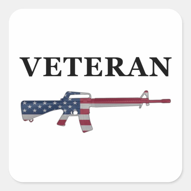 Veteran M16 Sticker (Front)