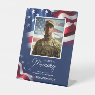 Veteran Memorial Share a Memory Pedestal Sign