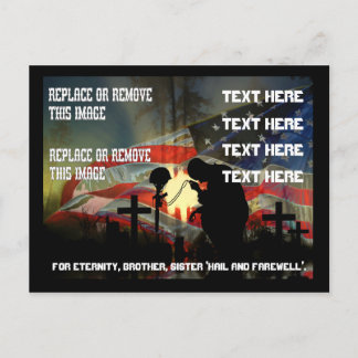 Veteran Memorial Vale of Tears Remembrance Postcard