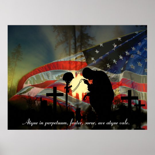 Veteran Memorial Vale of Tears Remembrance Poster