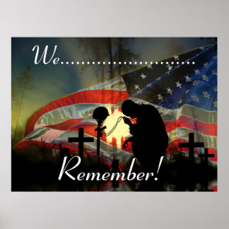Veteran Memorial Vale of Tears Remembrance Poster