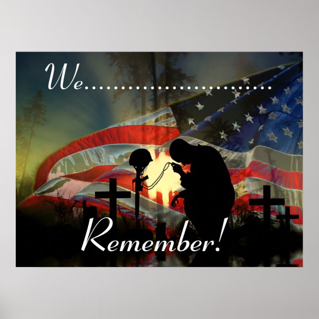 Veteran Memorial Vale of Tears Remembrance Poster (Front)